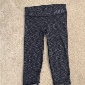 Pink yoga cropped leggings